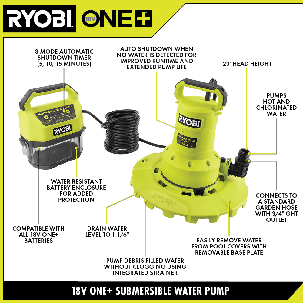 18V ONE+ 20 GPM SUBMERSIBLE WATER TRANSFER PUMP KIT Image 3