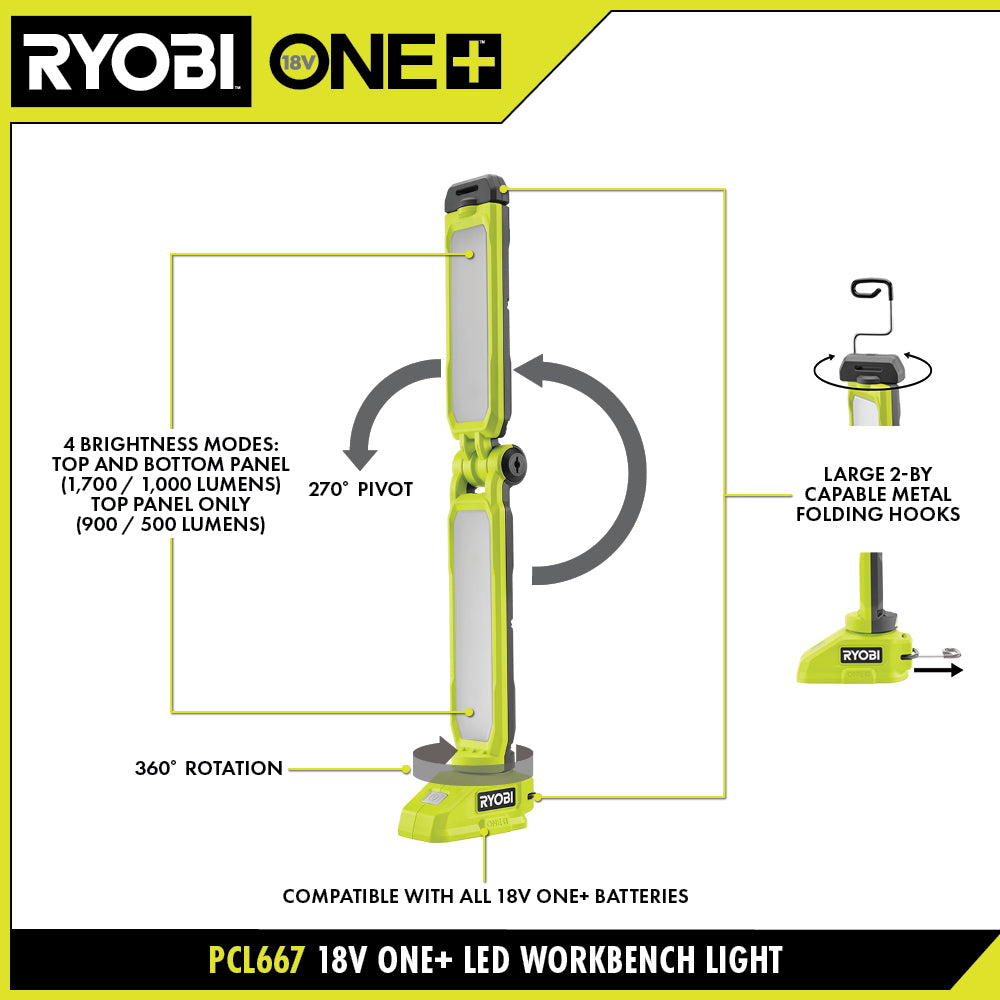 18V ONE+ LED WORKBENCH LIGHT Image 2