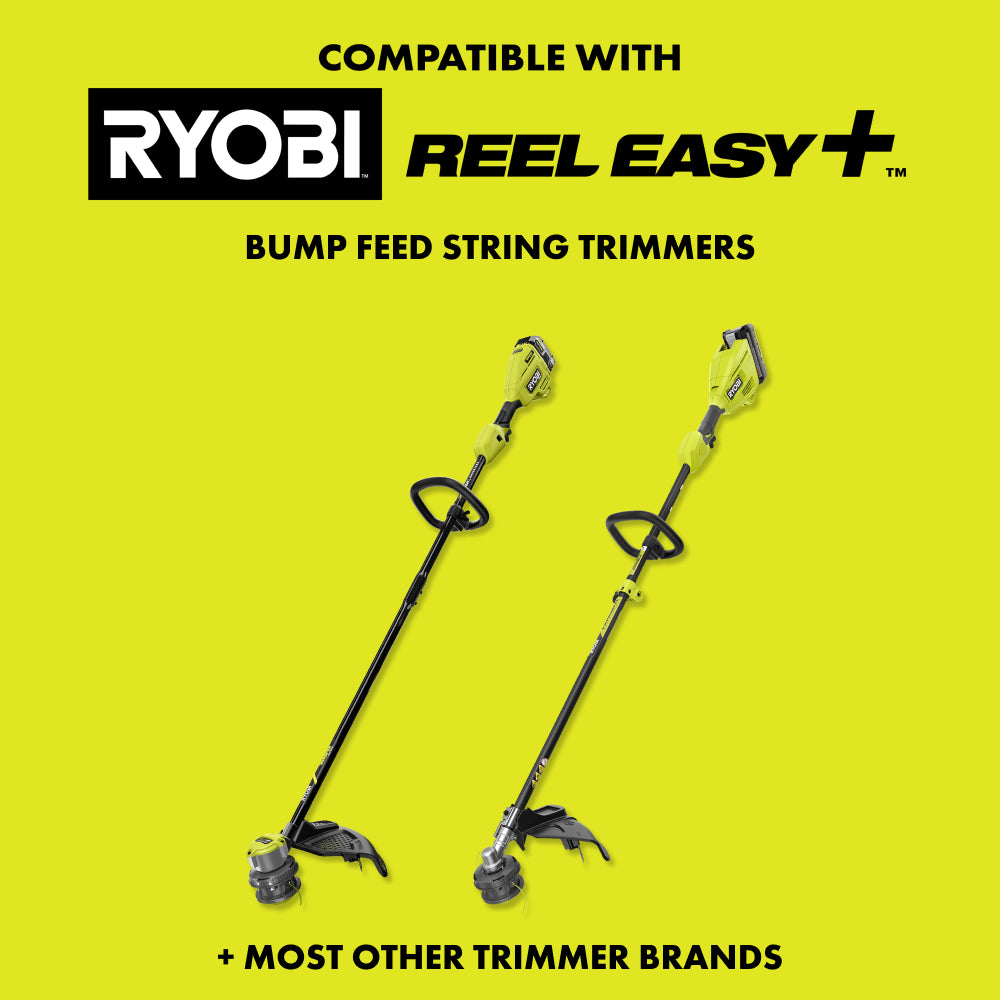  REEL EASY+ 2-in-1 Pivoting Fixed Line and Bladed Head For Bump Feed Trimmers