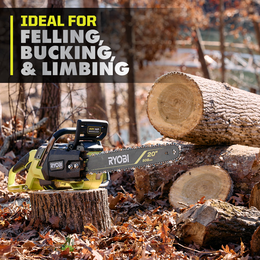 40V HP Brushless 20" Chainsaw Kit
