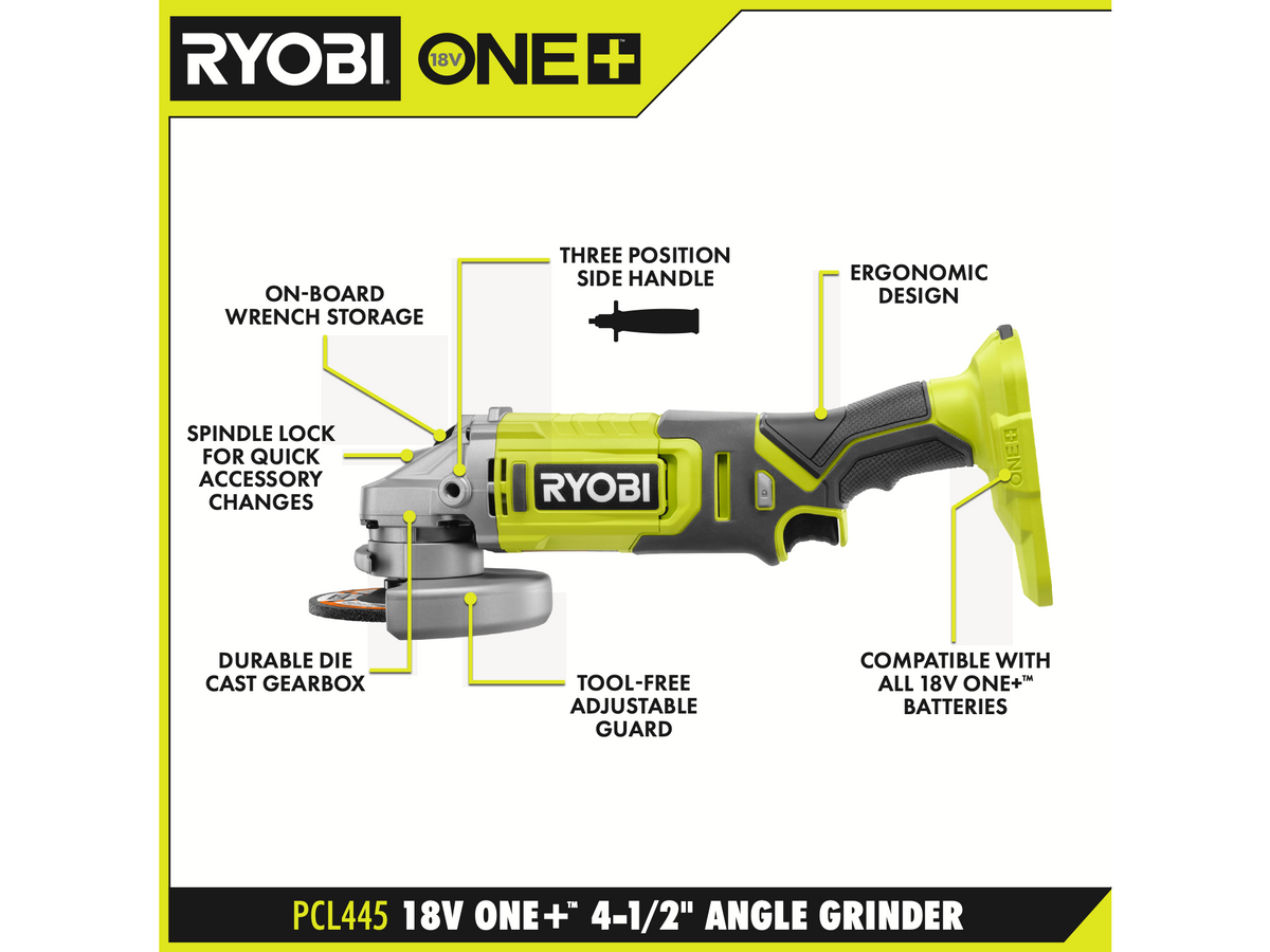 18V ONE+ 4-1/2" Angle Grinder  Image 2