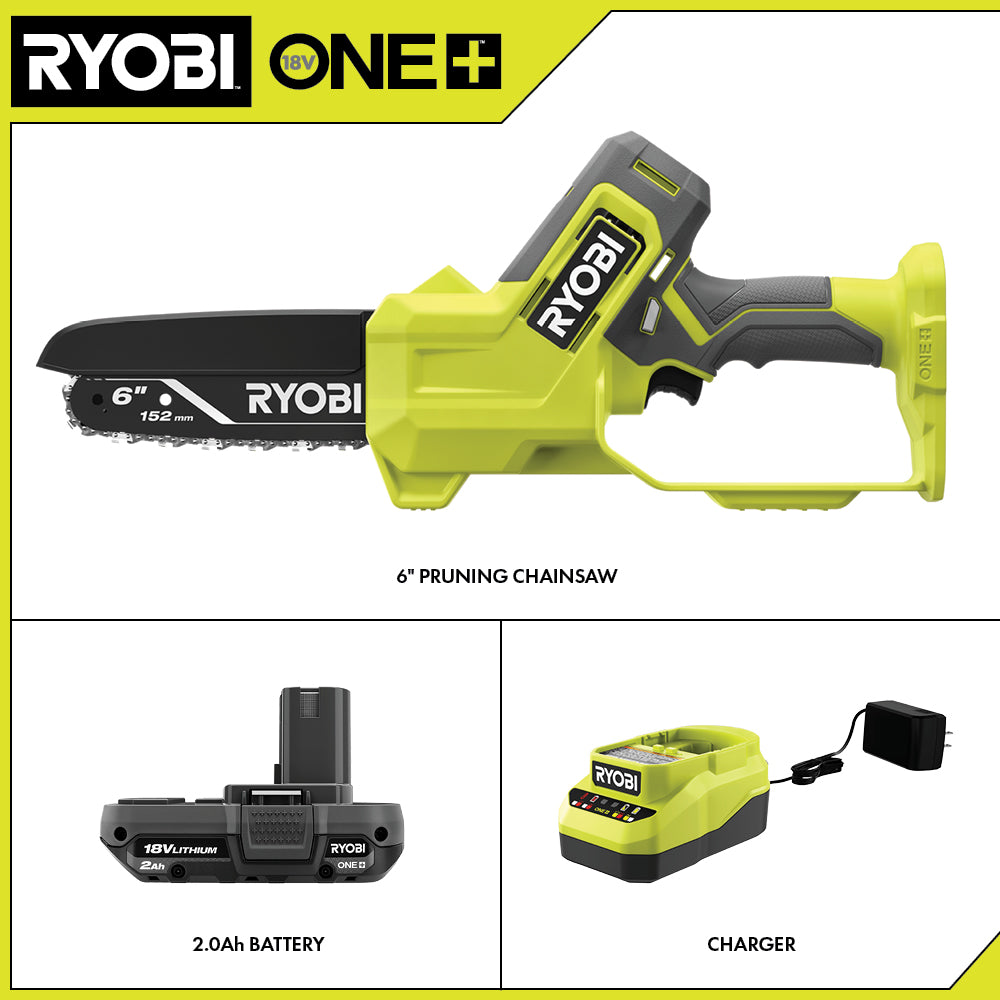 18V ONE+ 6" PRUNING CHAINSAW KIT Image 2